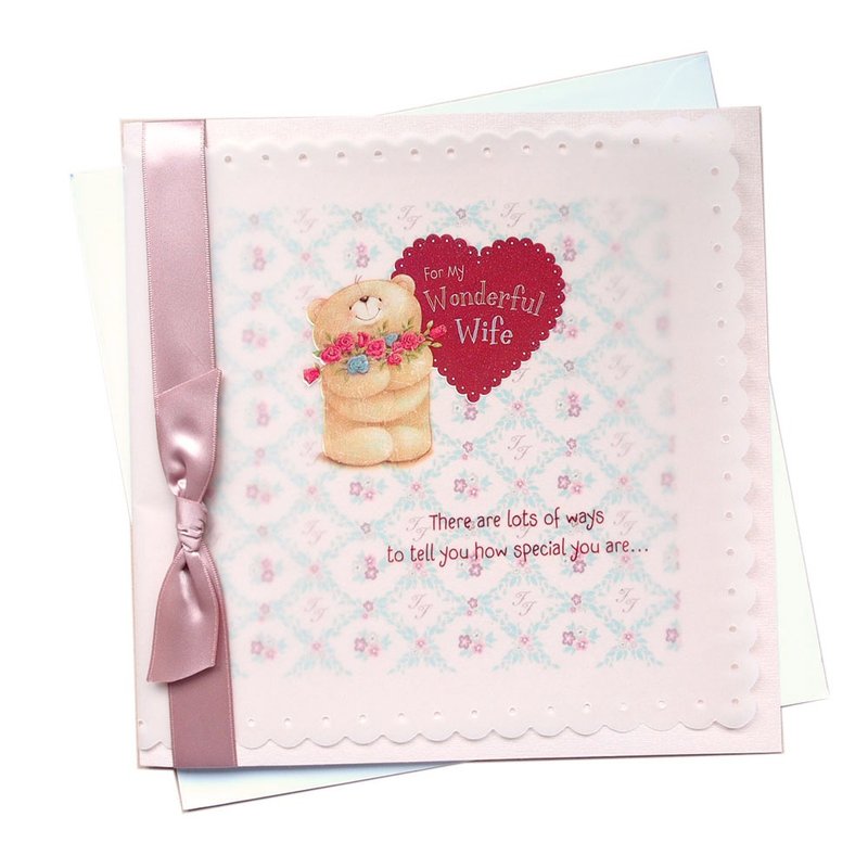 獻給我最棒的老婆【Hallmark-ForeverFriends卡片 生日祝福】 - 卡片/明信片 - 紙 多色