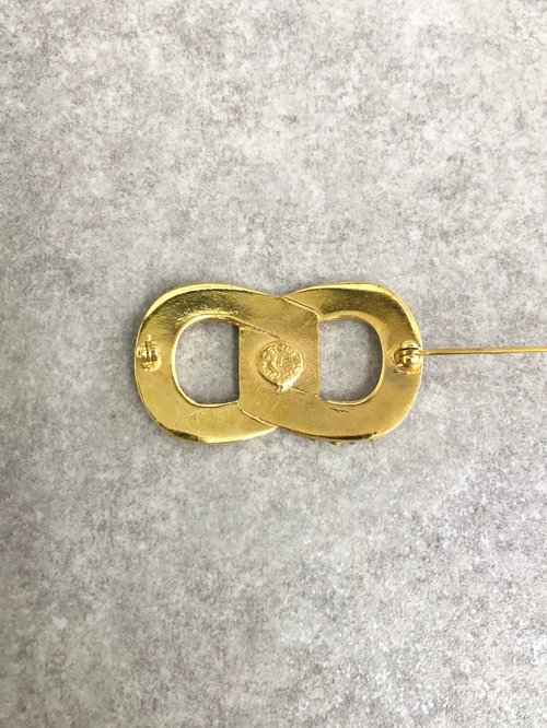 日本直送 名牌中古包 】CELINE セリーヌ ブローチ ゴールド