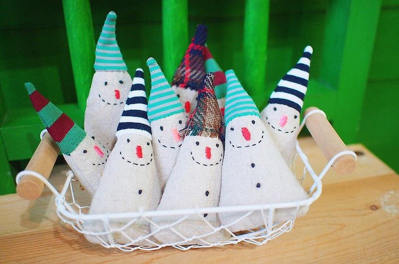 E*group Christmas New Products Snow Elf Handmade Pins Christmas Day Exchange Gifts - Brooches - Cotton & Hemp Multicolor