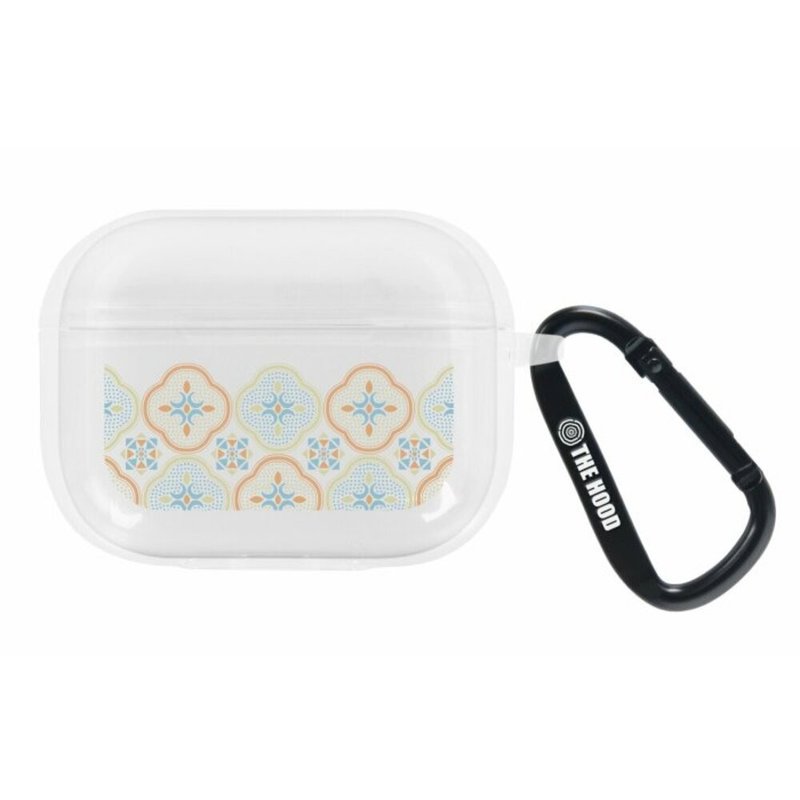 inblooom x The Hood Case With Ring/Begonia Glass Pattern/Sweet Almond - Headphones & Earbuds Storage - Other Materials Transparent