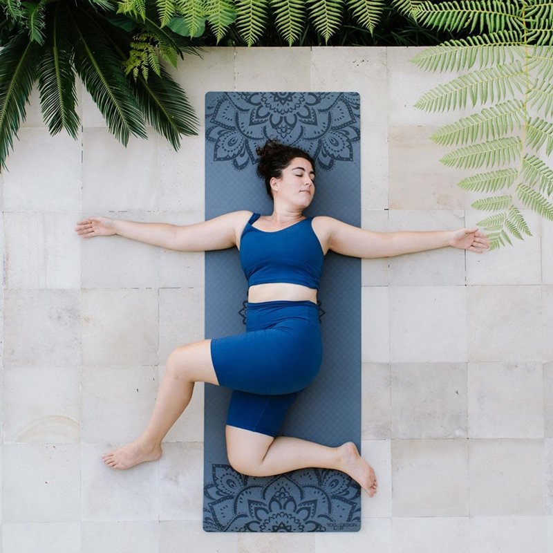 【Yoga Design Lab】Flow Mat TPE環保瑜珈墊 6mm - Charcoal - 瑜珈墊 - 環保材質 黑色