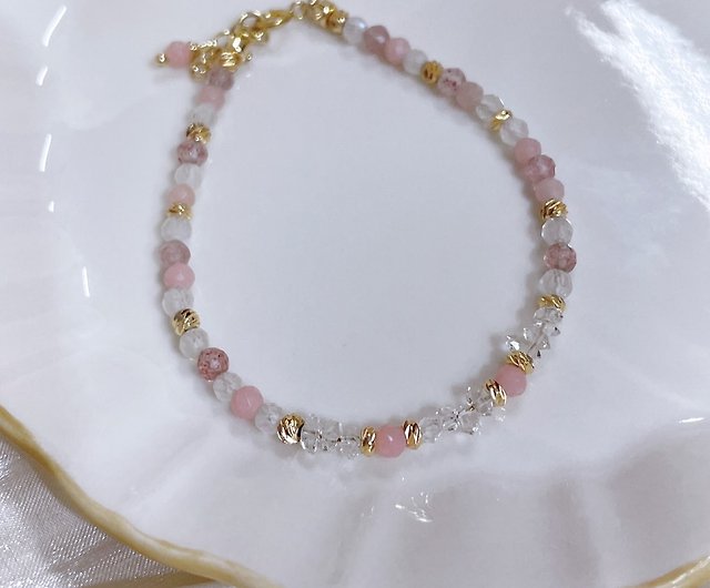 Shiny Rose Quartz Bracelet