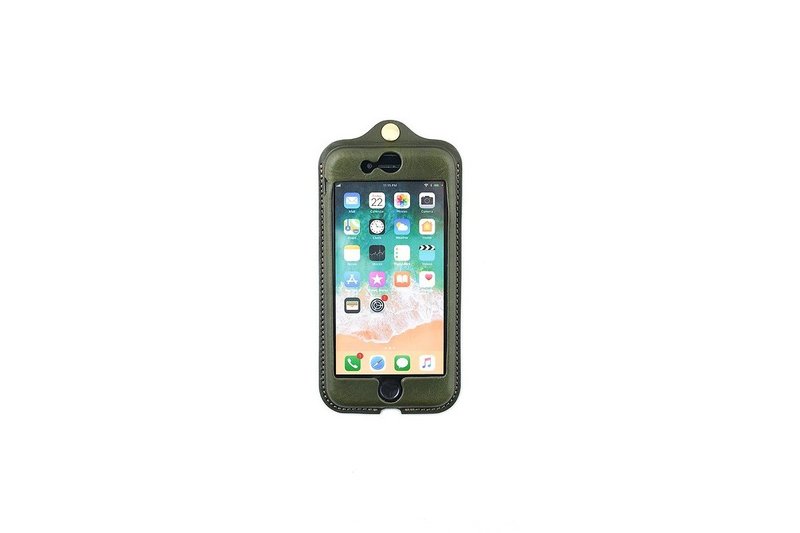 日本製【Takumicsタクミクス】iPhone 7 8 SE 全皮革手機套 - 手機殼/手機套 - 真皮 綠色