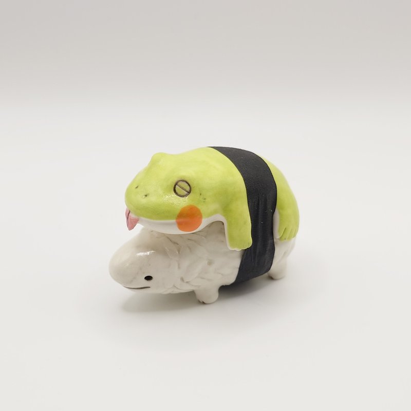 呱仔肉壽司(筷架+線香座組合) - 擺飾/家飾品 - 陶 