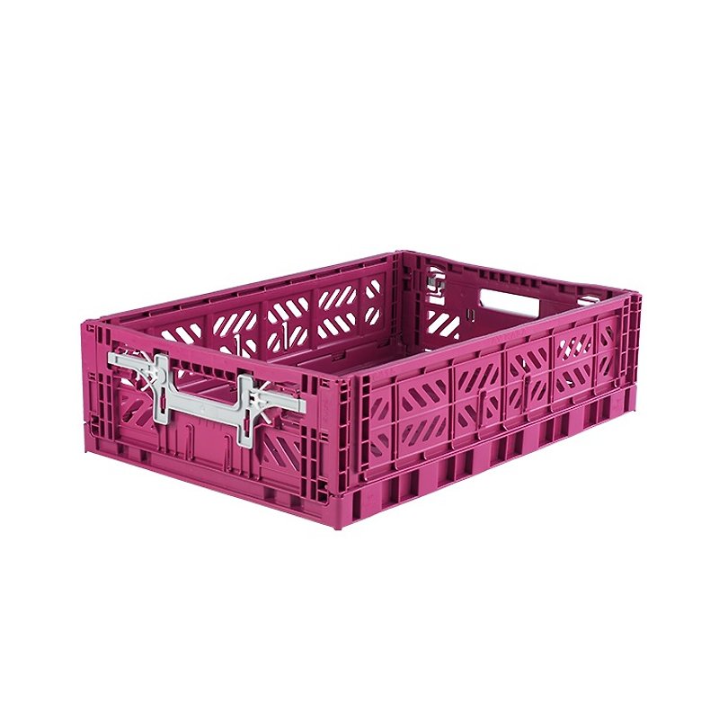 Turkey Aykasa Folding Storage Basket (L15)-Berry Purple - กล่องเก็บของ - พลาสติก 