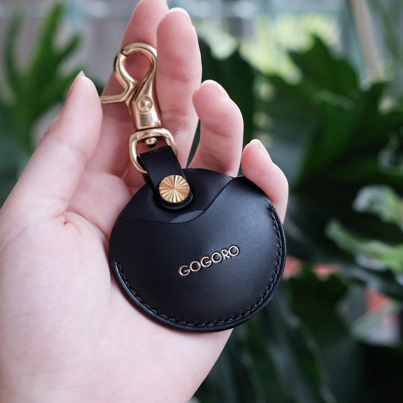 [Yuji] gogoro/gogoro2 key leather case Key holder / buttero black - Keychains - Genuine Leather Black
