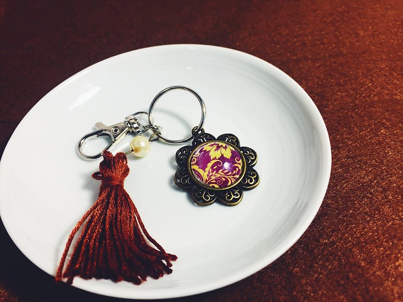 【在乎你】吊飾系列．雋雅 - 鑰匙圈/鑰匙包 - 其他金屬 紫色