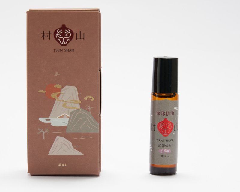 紅顏如玫 滾珠精油/提振精神/藏式精油調香/花香調/精油棒 - 身體乳/按摩油 - 精油 粉紅色