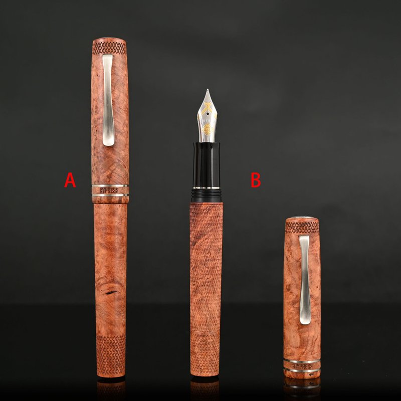 CYPRESS-The Midas Touch-Amboyna burl - ปากกาหมึกซึม - ไม้ สีกากี