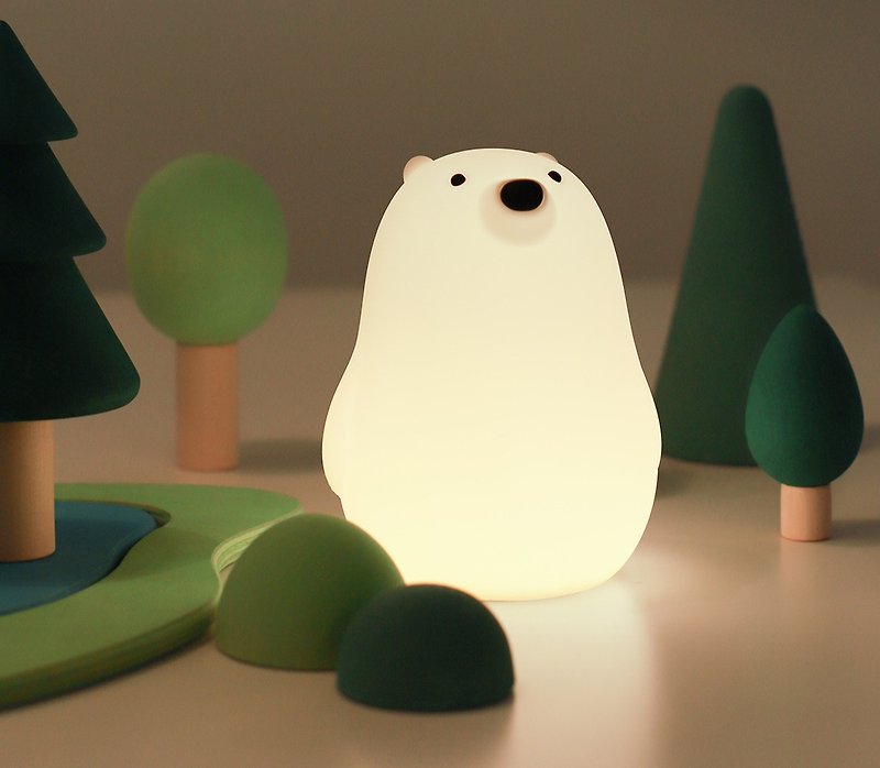 矽膠 燈具/燈飾 白色 - 小白熊伴眠燈 BEAR NIGHT LAMP