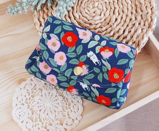 Japanese cloth handmade cat organ three layer bag storage bag wallet three layer coin purse multi layer coin purse Shop leodoodoo Coin Purses Pinkoi