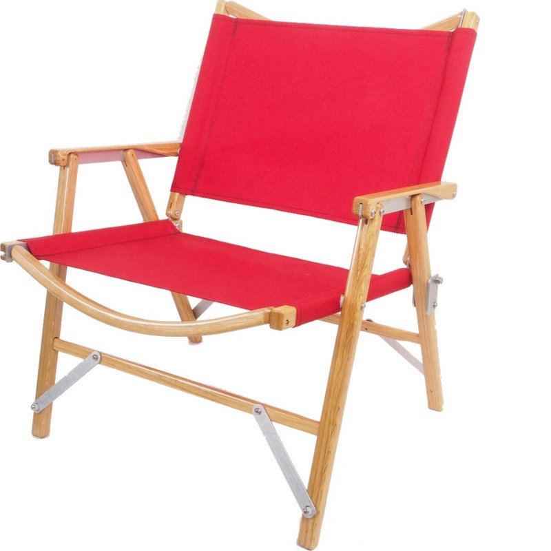 Kermit Chair 白橡木克米特椅(紅) 戶外露營 休閒 折疊野餐椅 - 露營用品 - 木頭 紅色