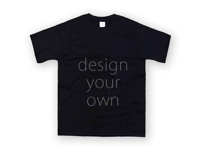 Bay Customized Black Neutral T-Shirt Double-Sided Printing AC4-36C - เสื้อยืดผู้ชาย - วัสดุอื่นๆ 