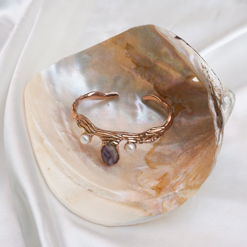 Sand wave bangle - สร้อยข้อมือ - ทองแดงทองเหลือง 