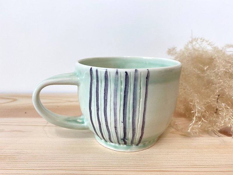 Green-Straight Cup - Mugs - Pottery Green
