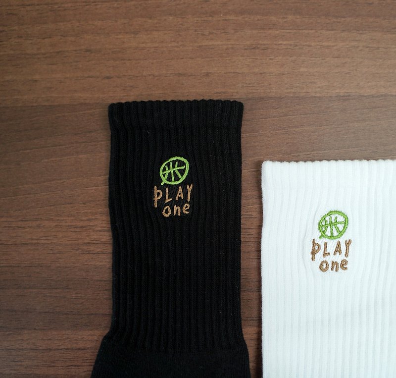 PLAY ONE! Basketball socks - ถุงเท้า - ผ้าฝ้าย/ผ้าลินิน สีเขียว