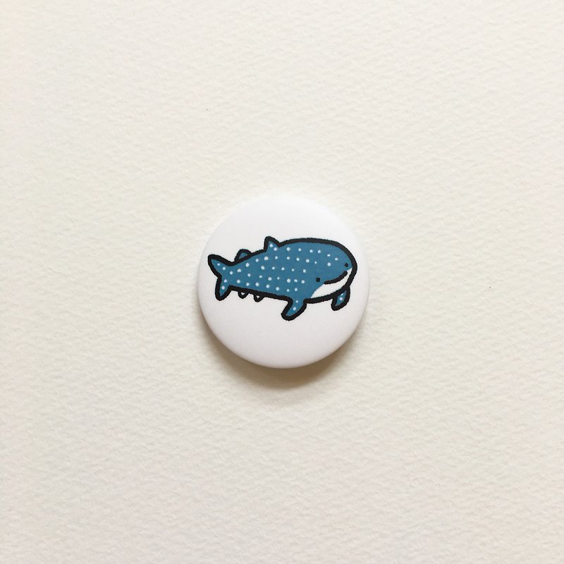 鯨鯊 / 3.2cm 徽章 - 襟章/徽章 - 塑膠 
