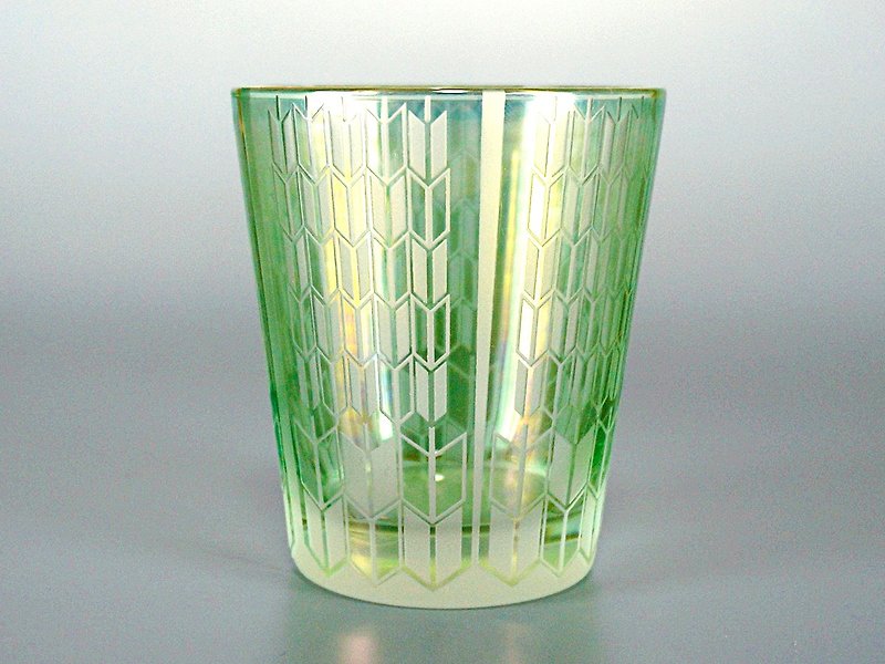 KIRI YAGASURI - ถ้วย - แก้ว สีเขียว