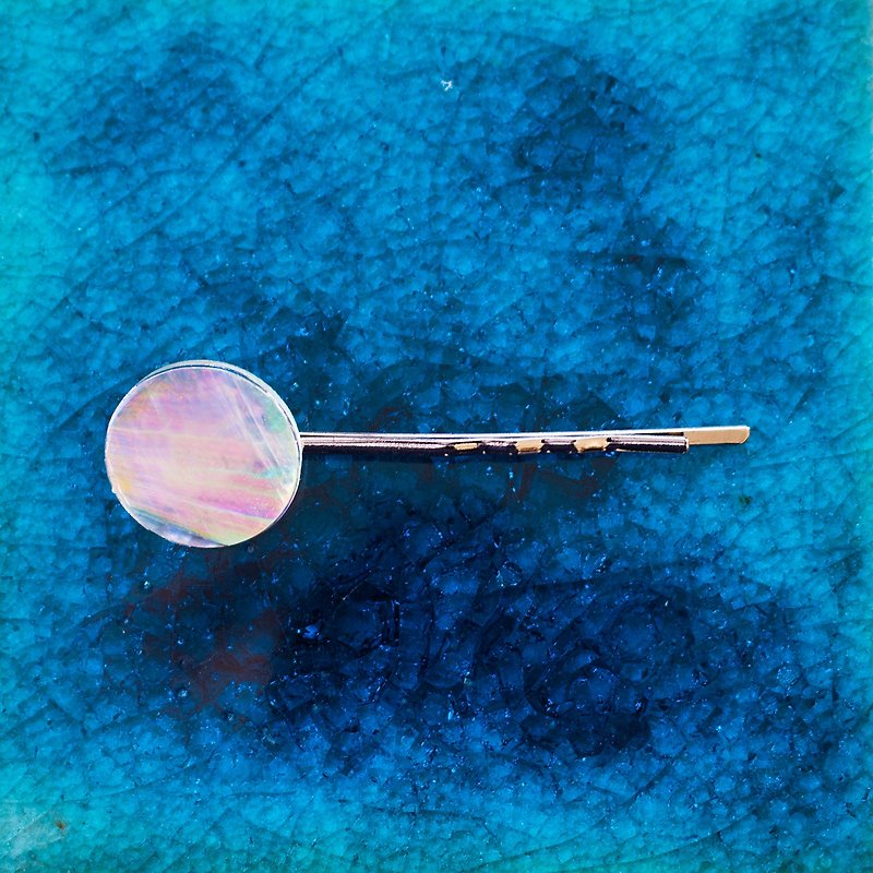pearl opal bobbypin (clear) - 髮飾 - 貝殼 透明