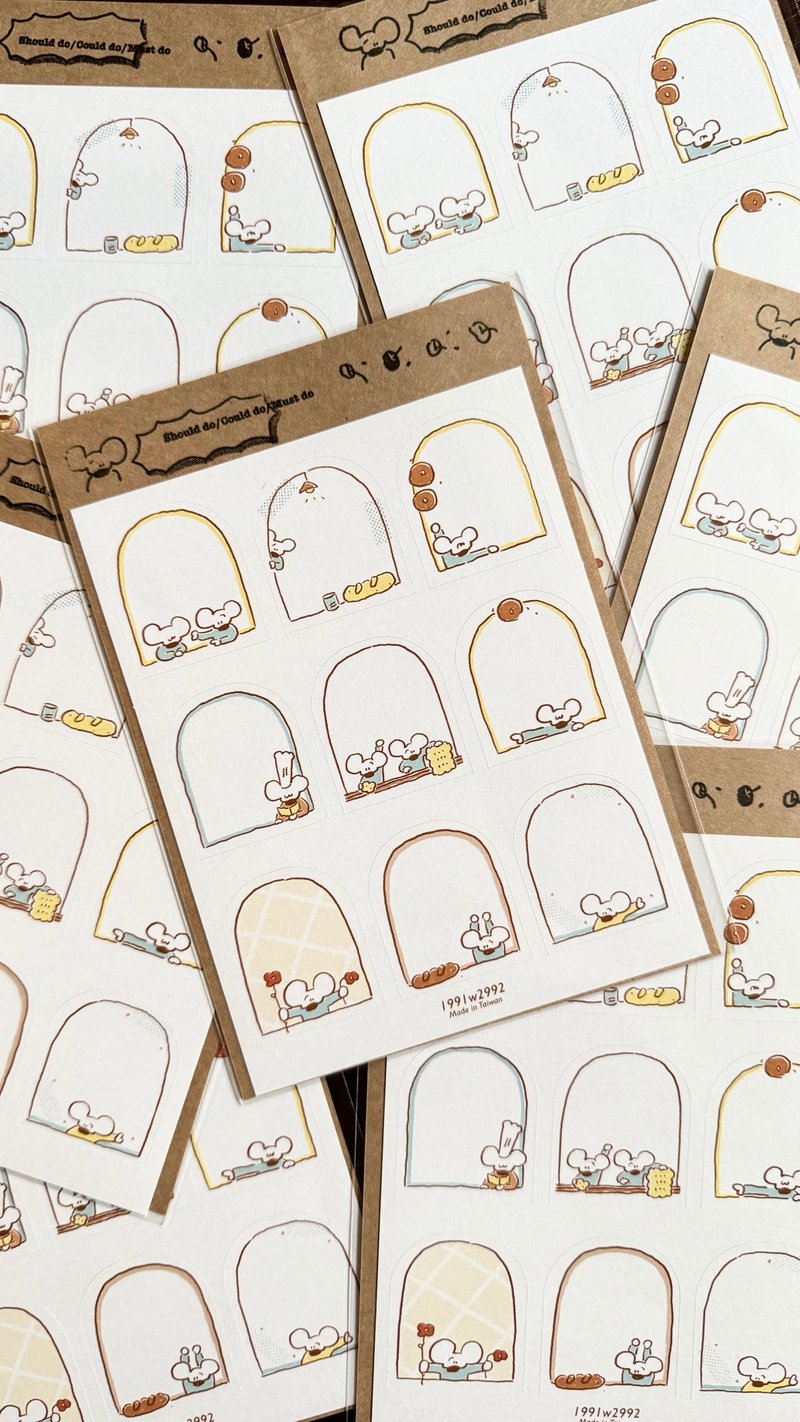 Mouse Employee’s Shop // Stickers - สติกเกอร์ - กระดาษ ขาว