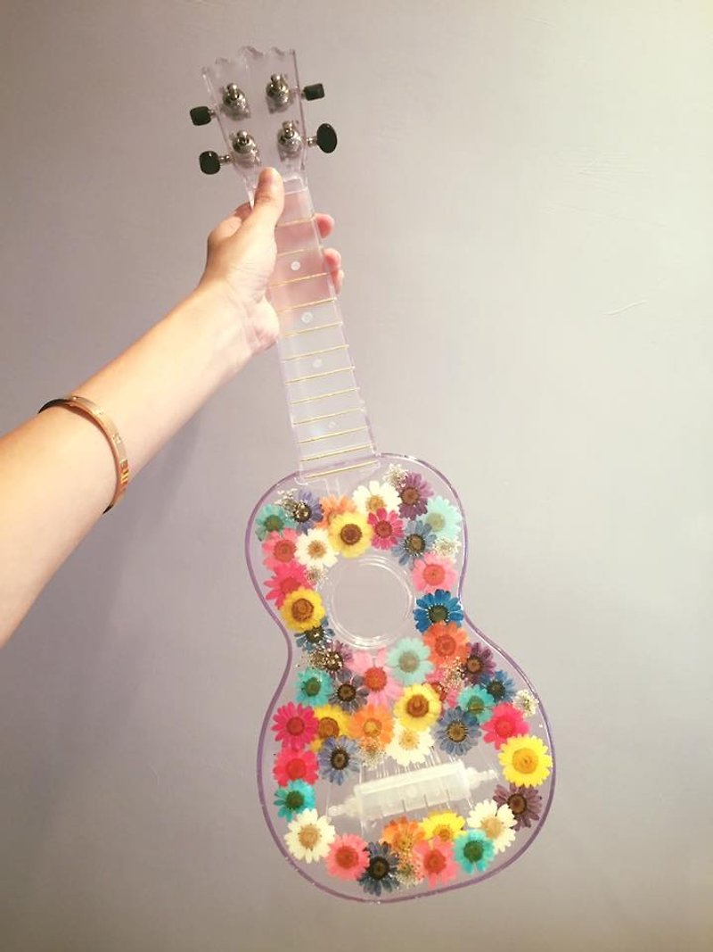 Oone_n_Only Handmade pressed flower UKULELE guitar - Other - Plastic 