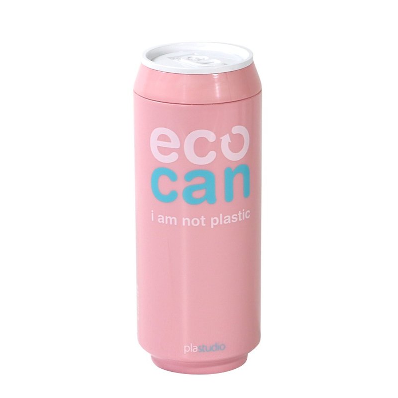 PLAStudio-創造的なデザイン - 緑のコーンカップは-eco -420mlピンクCAN - マグカップ - サステナブル素材 ピンク