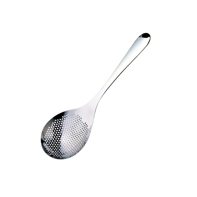 日製不鏽鋼濾勺 - 湯勺/鑊鏟 - 不鏽鋼 銀色