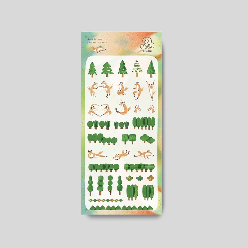 森林採集 Forest Harvest | 透明割型貼紙 - 貼紙 - 紙 
