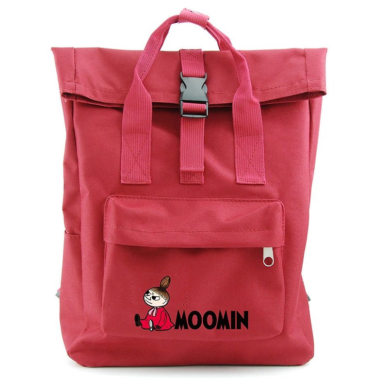 Moomin 噜噜 Mi Authorization-Back Backpack (Red) - กระเป๋าเป้สะพายหลัง - เส้นใยสังเคราะห์ สีแดง