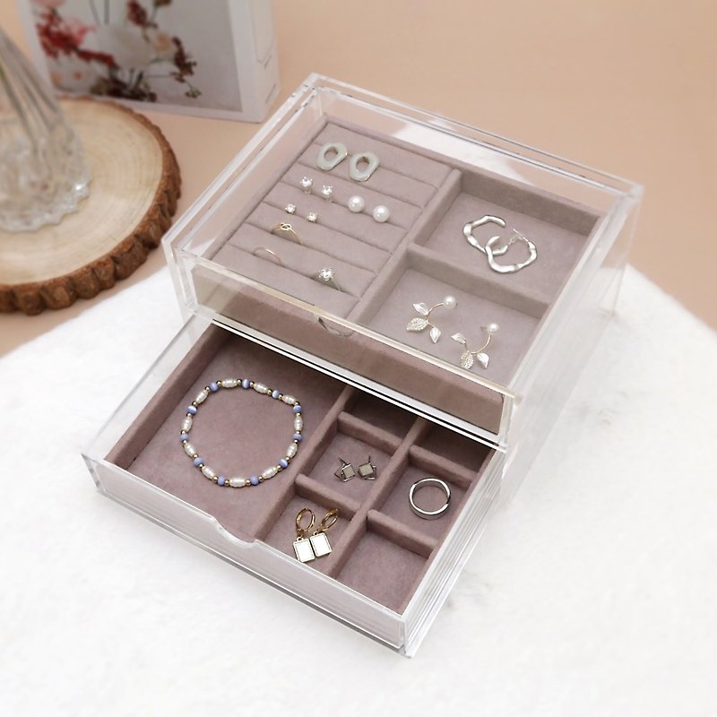 MUJI drawer flannel box jewelry flannel box jewelry storage can be customized does not include Acrylic box - Storage - Other Materials Multicolor