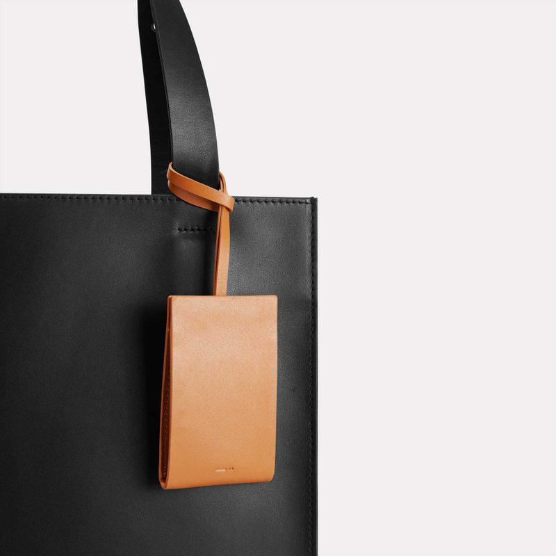 DA20 Snap Purse – Brown (Minimal Leather Bag for AirPods / coin / key) - 零錢包/小錢包 - 真皮 咖啡色