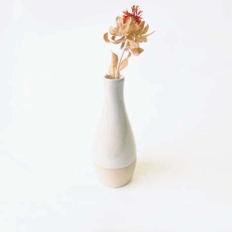 Flower vase (white) - ตกแต่งต้นไม้ - ดินเผา 