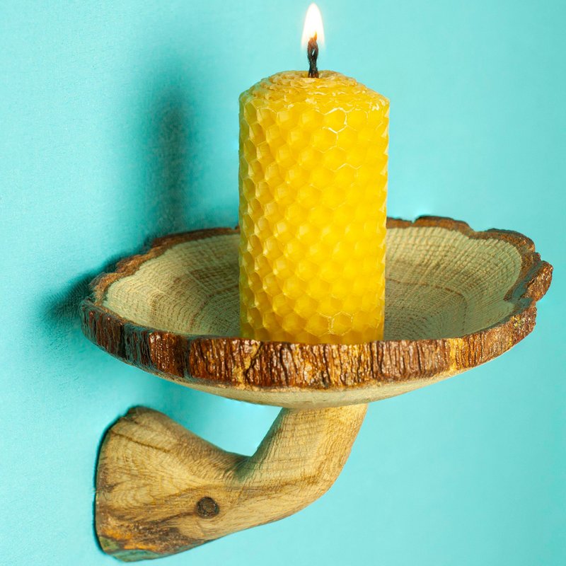 Mushroom shelf, mushroom from wood, hanging shelves, floating shelves, mushroom - 壁貼/牆壁裝飾 - 木頭 