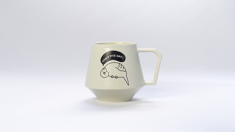 39Arita x ICELOLLY Mug Cup (bird) - 咖啡杯 - 陶 白色