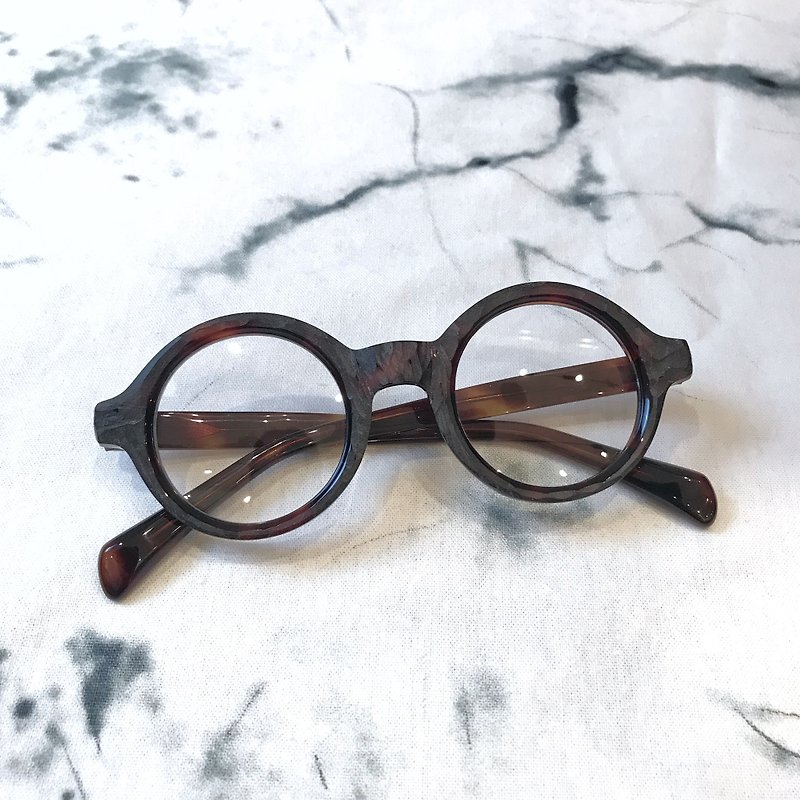 (顏色不對)Brown Tortoise Color Round Oval Shape eyeglasses frame eyewear - Glasses & Frames - Other Materials Brown