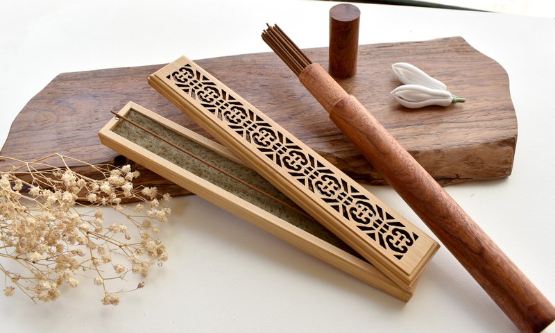 Incense with Rosewood Tube - Fragrances - Wood 