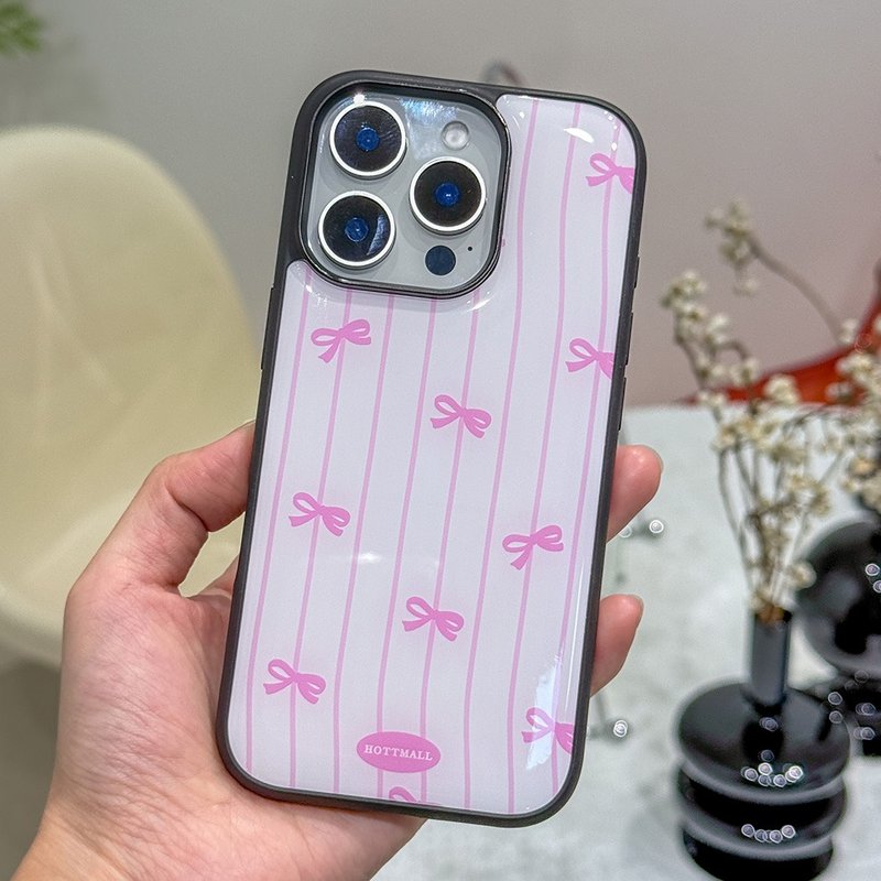 iPhone Petite Ribbon Epoxy bumper phone case mobile - 手機殼/手機套 - 壓克力 白色