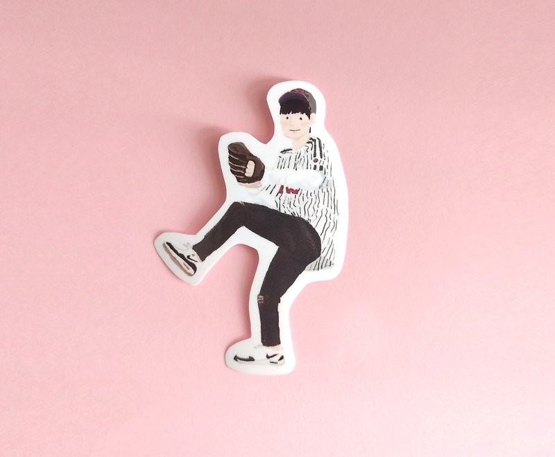 Baseball Boy Sticker - สติกเกอร์ - กระดาษ หลากหลายสี