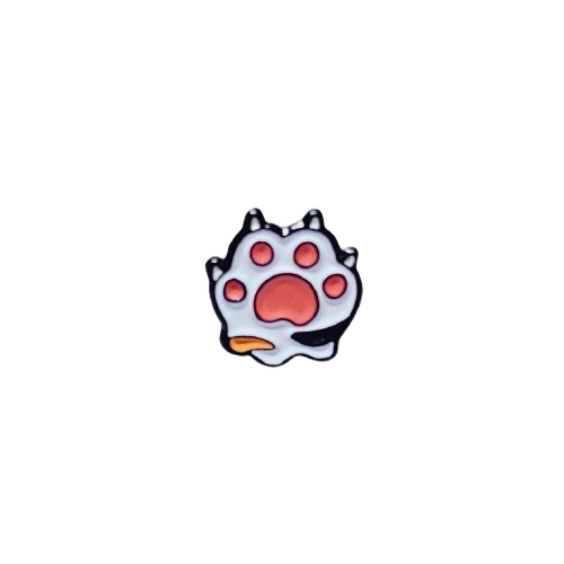 【買2送1】Cat Paw 貓咪肉球 金屬襟章 胸針 別針 徽章  釣魚俱樂 - 徽章/別針 - 其他金屬 銀色