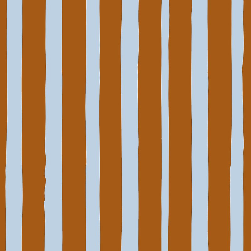 純棉印花帆布/棕紅 水藍 /1碼 150cm x 90cm - 掛牆畫/海報 - 棉．麻 咖啡色
