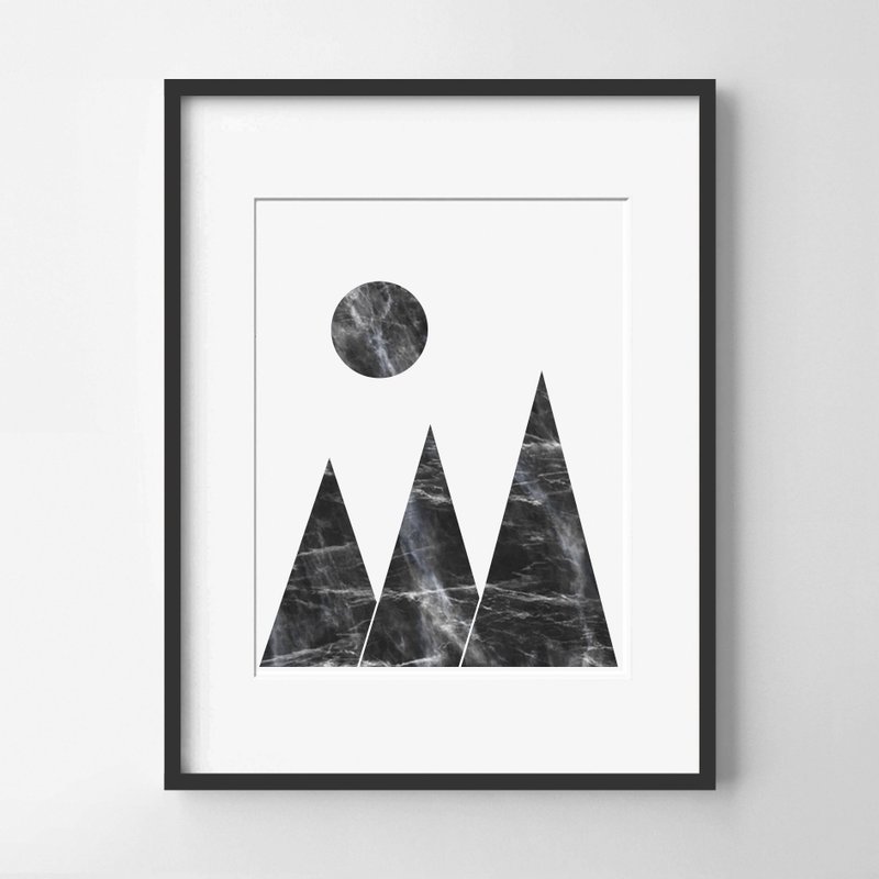 Dark Grey print #11 畫 佈置 擺飾 臥室 浴室 餐廳 咖啡廳 - 擺飾/家飾品 - 紙 