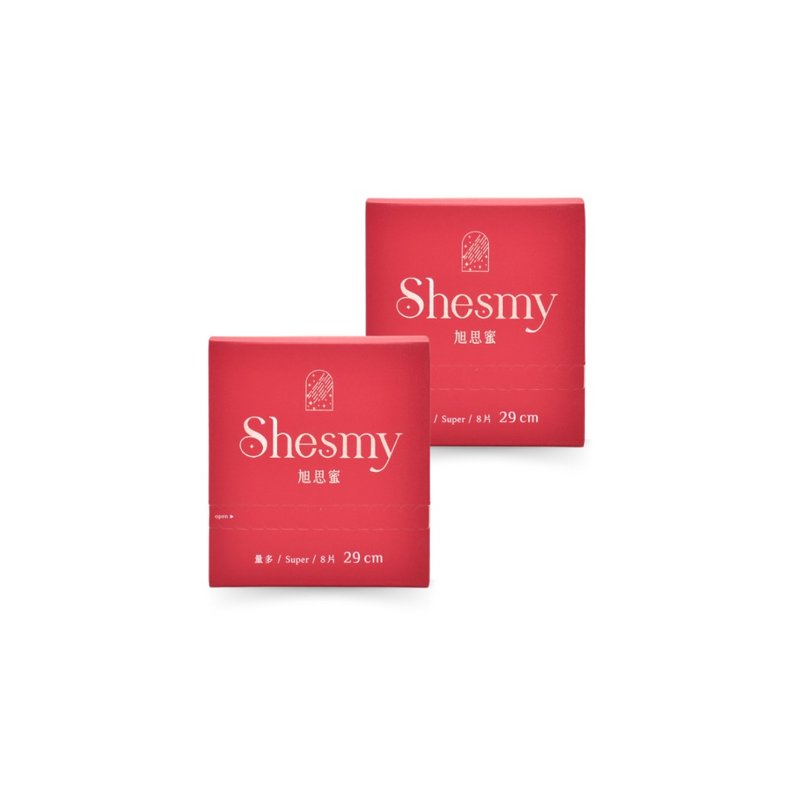 【臺灣首創】Shesmy旭思蜜可分解衛生棉-香氛款-量多29cm - 布衛生棉/生理用品 - 環保材質 紅色
