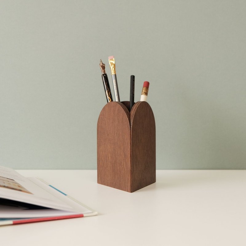 Collecto-Box 2 : Pen Holder - Storage - Wood Brown