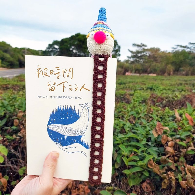芝麻湯圓小偷 編織書籤 編織書帶 文具週邊 交換禮物 創意書籤 - 筆記本/手帳 - 棉．麻 多色
