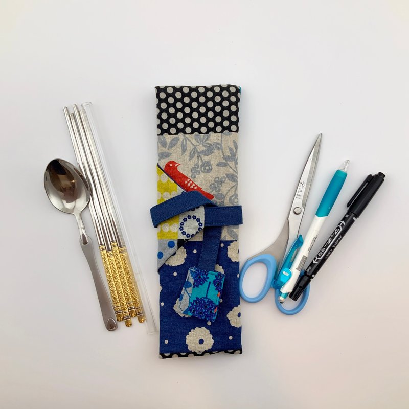 日本純棉布— 餐具袋/吸管袋/文具包/筆袋 - 鉛筆盒/筆袋 - 棉．麻 