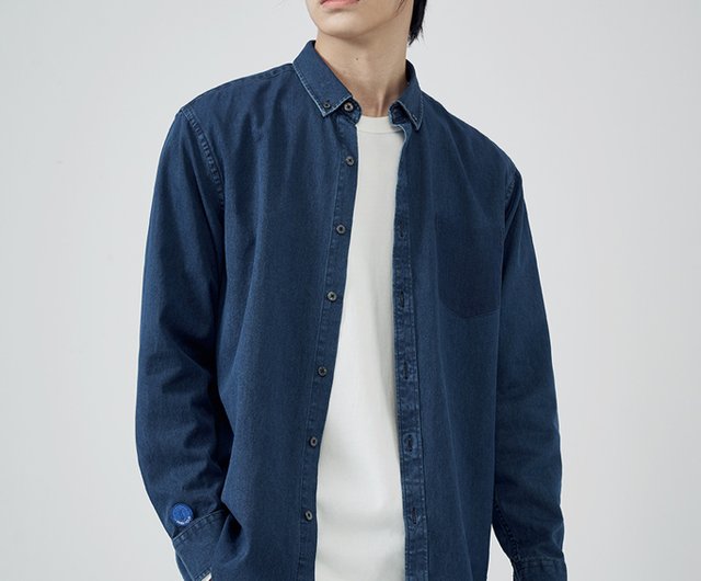 シャツ YESEYESEE Loose Fit Denim Half Shirts 4KS510 YESEYESEE Loose Fit Denim Half Shirts 4KS510 (YESEYESEE