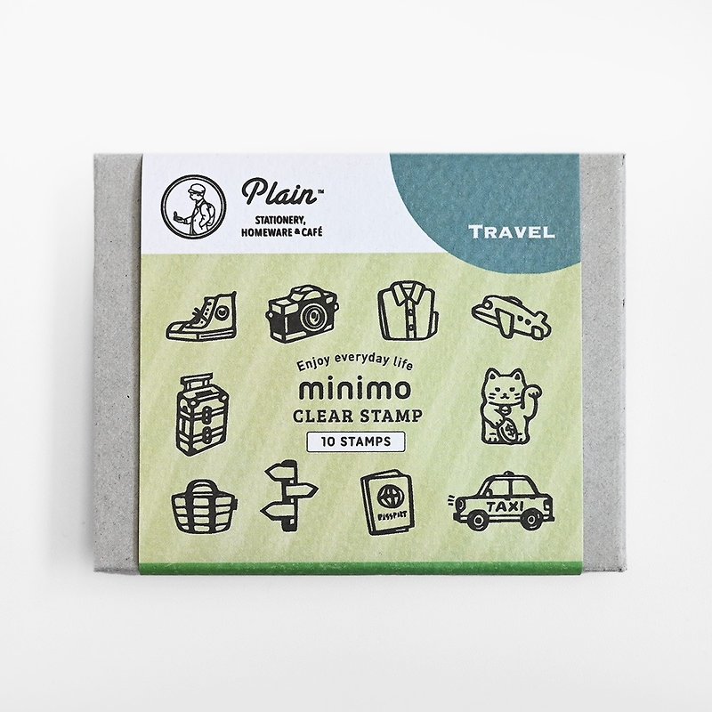 minimo Clear Stamp Set - Drink - ตราปั๊ม/สแตมป์/หมึก - พลาสติก สีใส