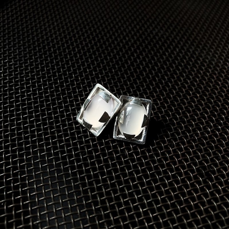 MEACHA - Semi- Gemstone sterling silver earrings - Earrings & Clip-ons - Semi-Precious Stones 