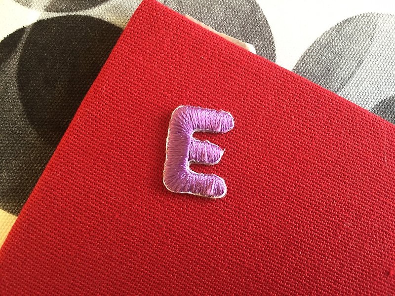 Embroidered cloth stickers-English alphabet series-uppercase E - อื่นๆ - งานปัก 