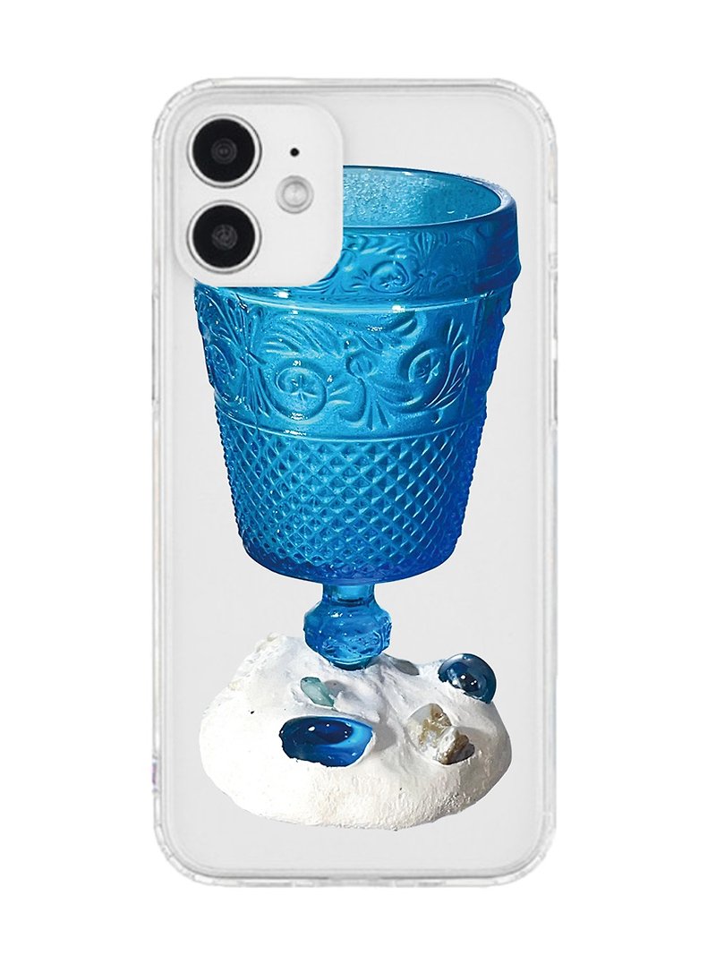 Blue calix jelly case - 手機殼/手機套 - 塑膠 透明